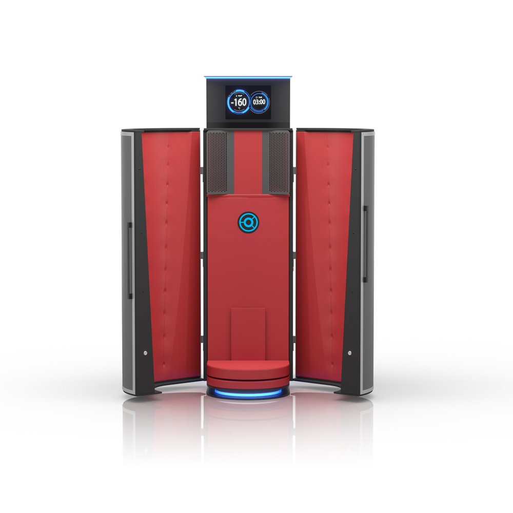 Nội thất màu đỏ CRYO XC Plus Nội thất màu đỏ của buồng áp lạnh CRYO XC™ Plus