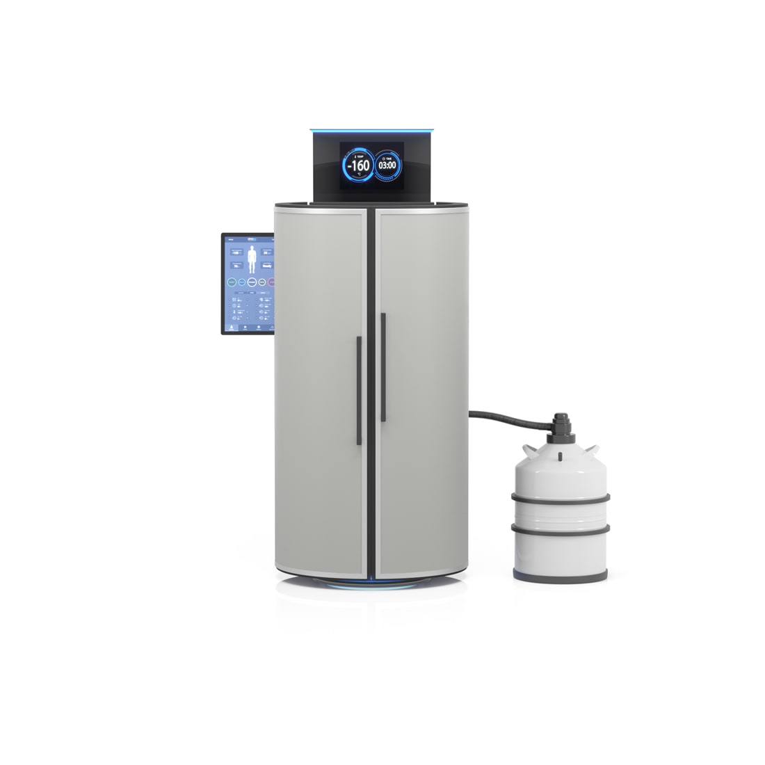 CRYO XC™ Màu xám không điều áp Máy áp lạnh Cryotherapy có bể chứa không áp suất