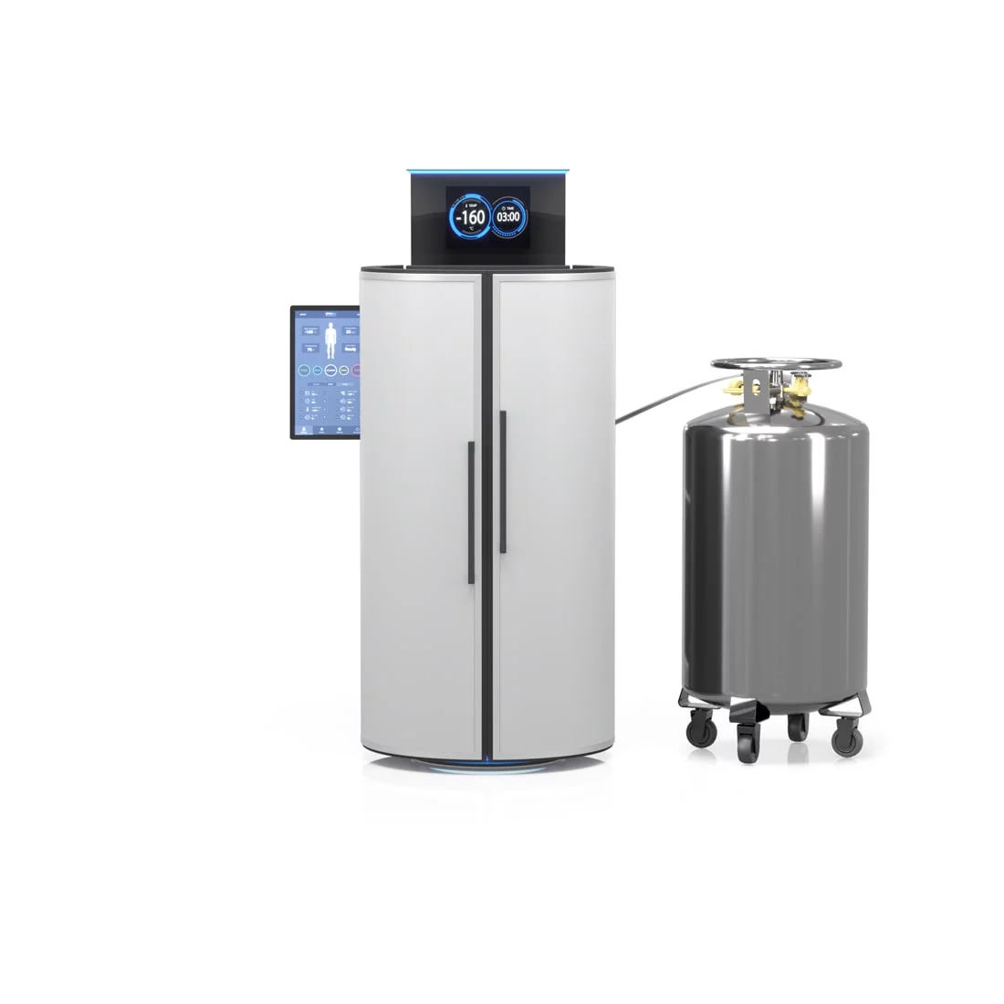 CRYO XC™ trắng điều áp Máy áp lạnh Cryotherapy với bình chứa điều áp