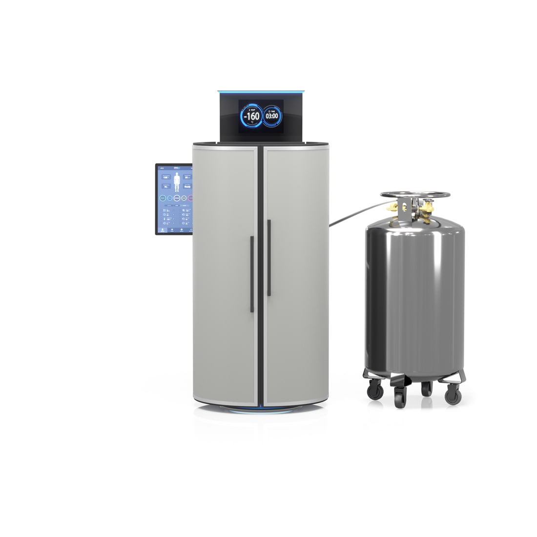 Điều áp màu xám CRYO XC™ Máy áp lạnh Cryotherapy với bình chứa điều áp