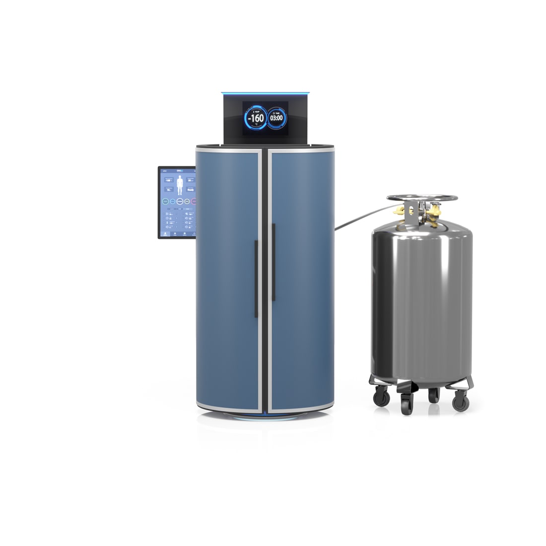 CRYO XC™ Xanh điều áp Máy áp lạnh Cryotherapy với bình chứa điều áp