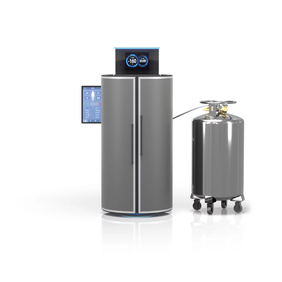 CRYO XC™ Antraxit điều áp Máy áp lạnh Cryotherapy với bình chứa điều áp