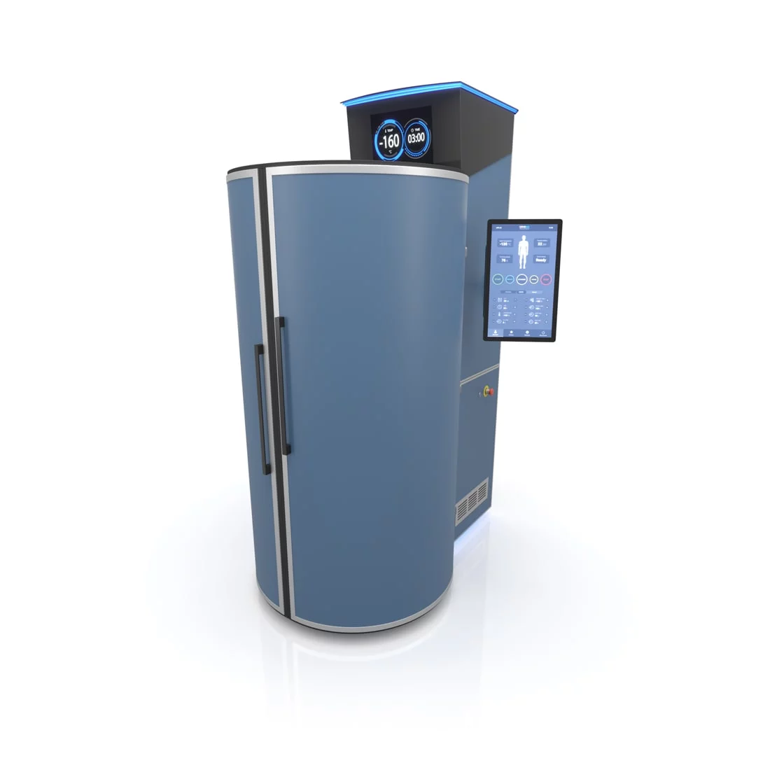 Định hướng bên phải màu xanh CRYO XC™ Buồng áp lạnh CRYONiQ định hướng đúng