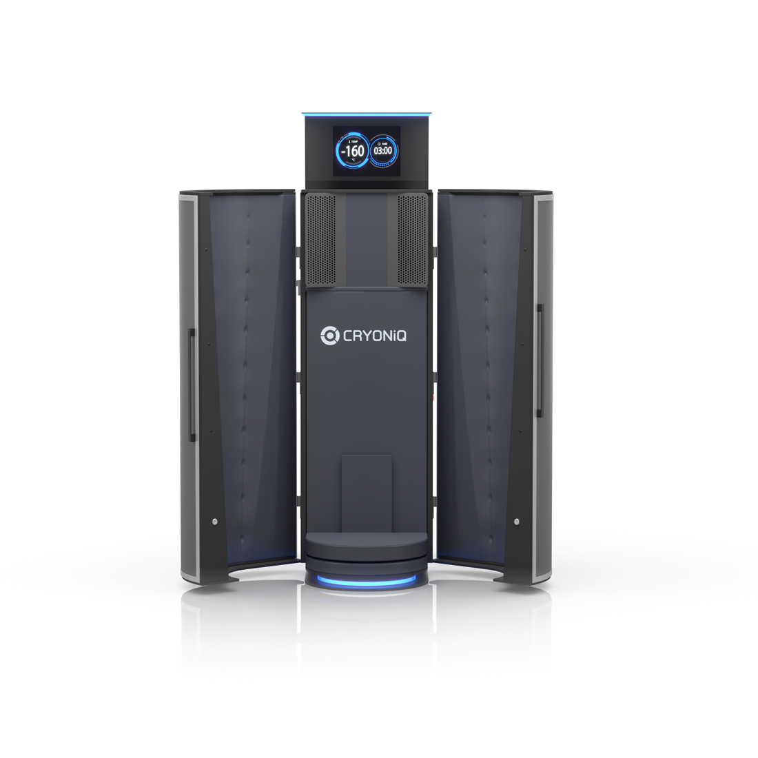 Nội thất màu xanh đậm của CRYO XC Nội thất màu xanh của buồng áp lạnh