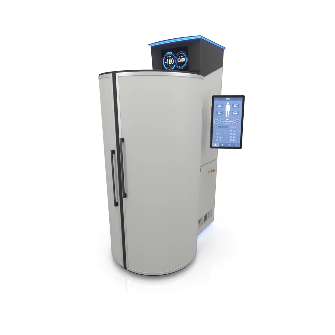 Hướng bên phải màu xám CRYO XC™ Buồng áp lạnh CRYONiQ định hướng đúng