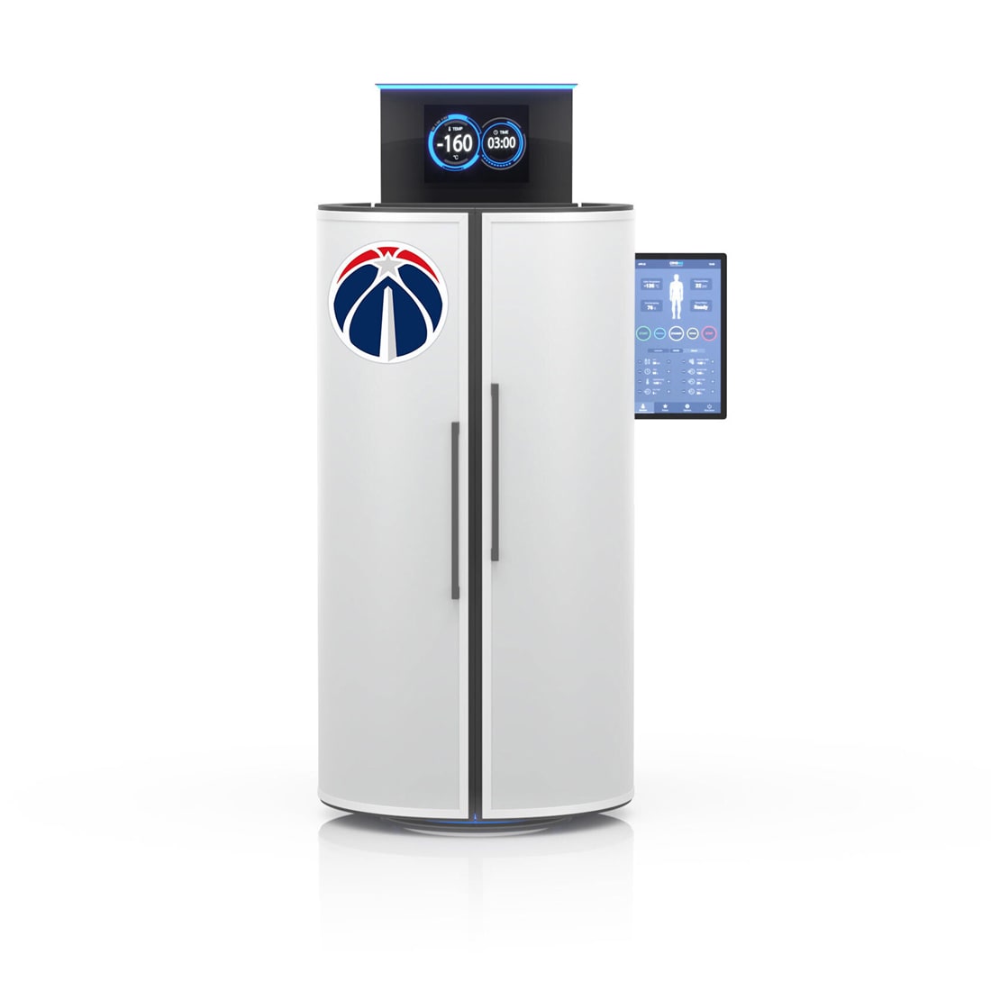 Thuật sĩ CRYO XC™ Washington Ngoại thất của thiết bị Cryotherapy CRYO XC™ được tùy chỉnh theo logo của Washington Wizards