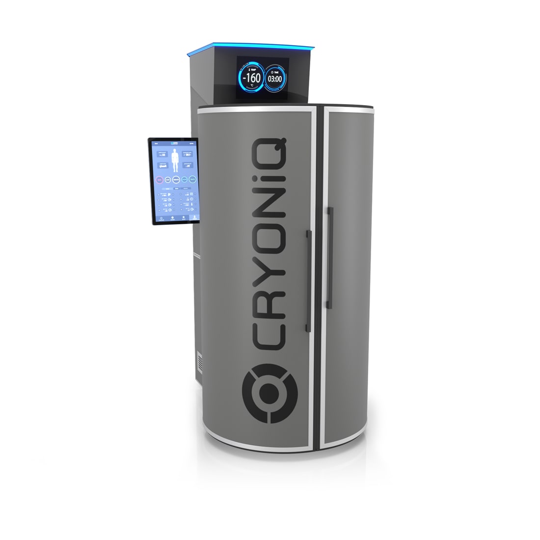 Tùy chỉnh ngoại thất CRYO XC™ Thiết bị áp lạnh CRYO XC™ bên ngoài được tùy chỉnh với logo CRYONiQ